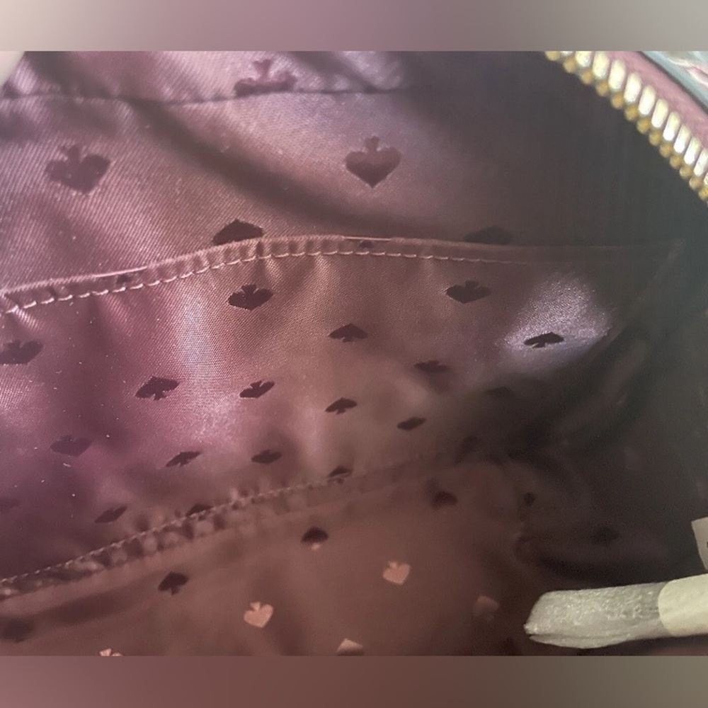 BRAND NEW: Kate Spade Burgundy, pink & cream patterned crossbody camera bag - Picture 11 of 12